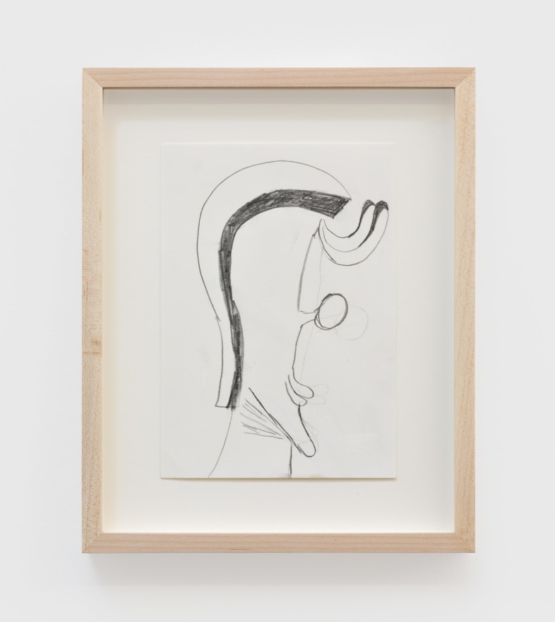 Ulrich Wulff, Untitled, 2019, Graphite on paper, 8 x 5 3/4 in (20.3 x 14.6 cm), UWU19.017