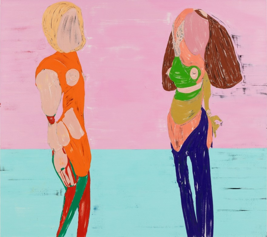 Nicola Tyson Couple, 2011 Oil on canvas 74 x 62 in 188 x 157.5 cm (NTY21.004)