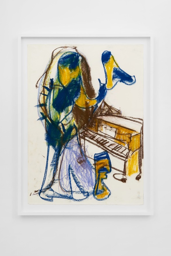 Anke Weyer Untitled, 2022 Pastel on paper 29 1/8 x 21 7/8 x 1 5/8 in (framed) 74 x 55.5 x 4 cm (framed) (AWE22.009)