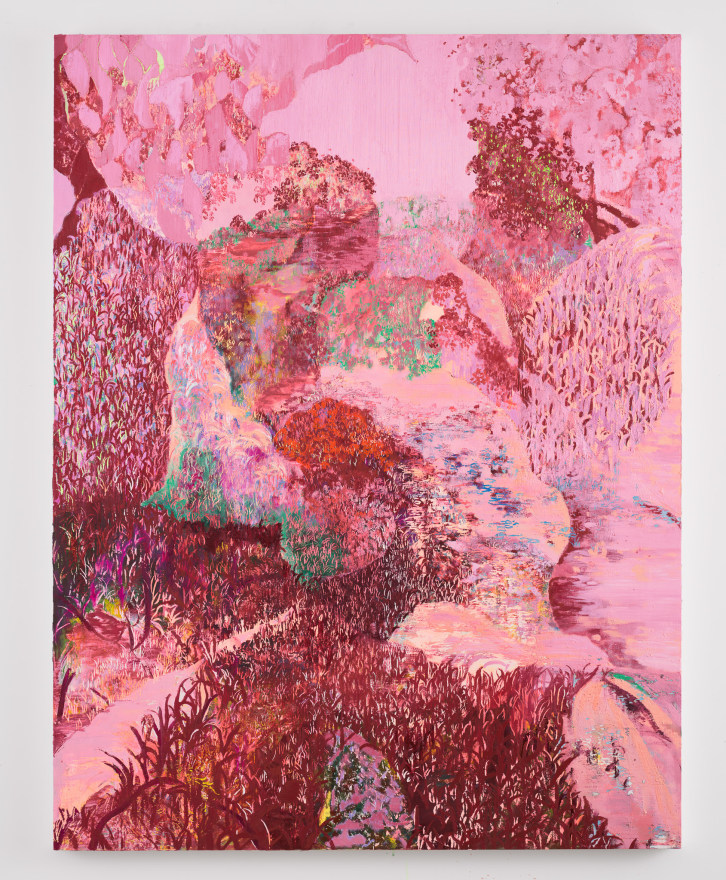 Connie Harrison Rose Parting, 2025 Signed, titled, and dated on verso Oil and wax on panel 51 1/8 x 39 3/8 in 130 x 100 cm (CHA25.003)