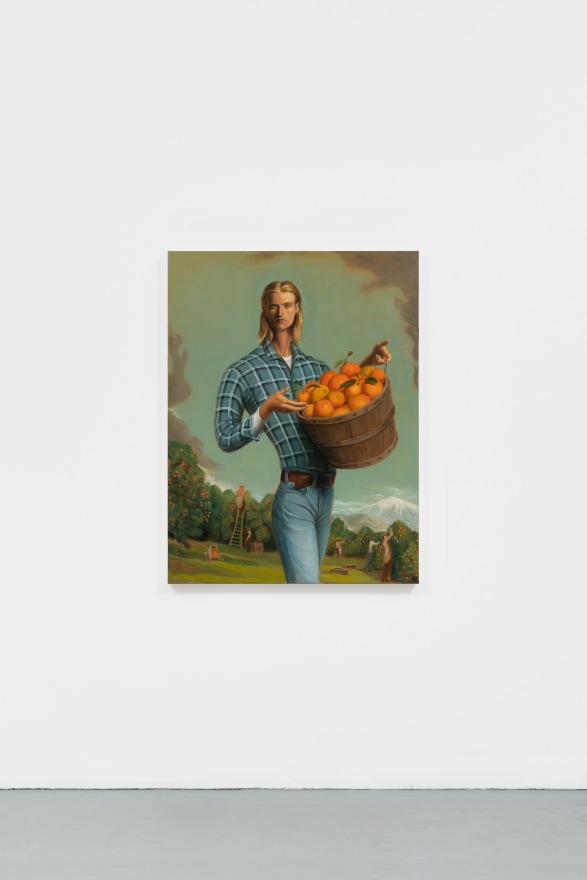 Jansson Stegner Orange Picker, 2022 Oil on canvas 48 x 36 in 121.9 x 91.4 cm (JAS22.004)