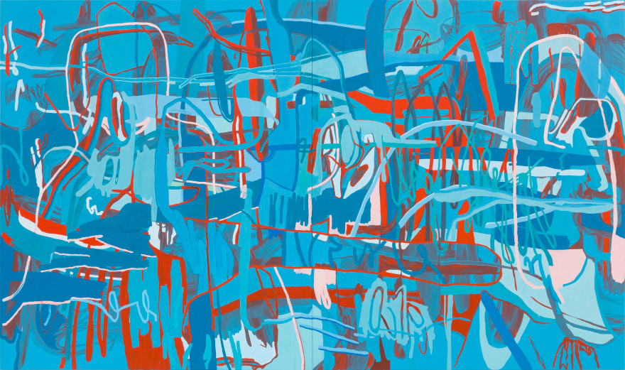 Jana Schr&ouml;der TBT, 2021 Oil on Canvas 102 3/8 x 189 in 260 x 480 cm (JSR21.059)