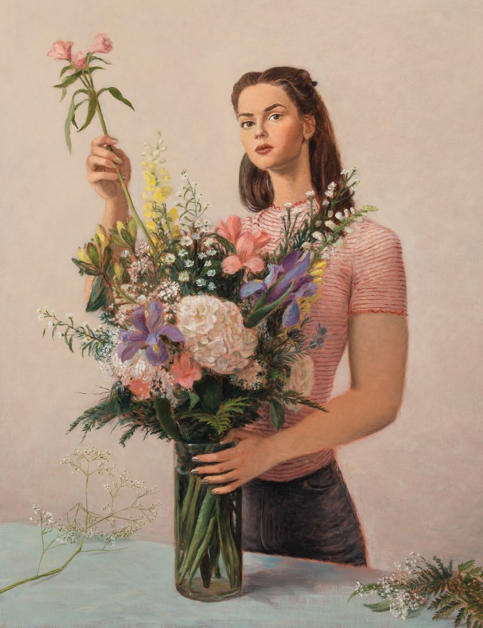Jansson Stegner Flower Shop, 2018 Oil on linen 45 x 35 in 114.3 x 88.9 cm (JAS18.008)