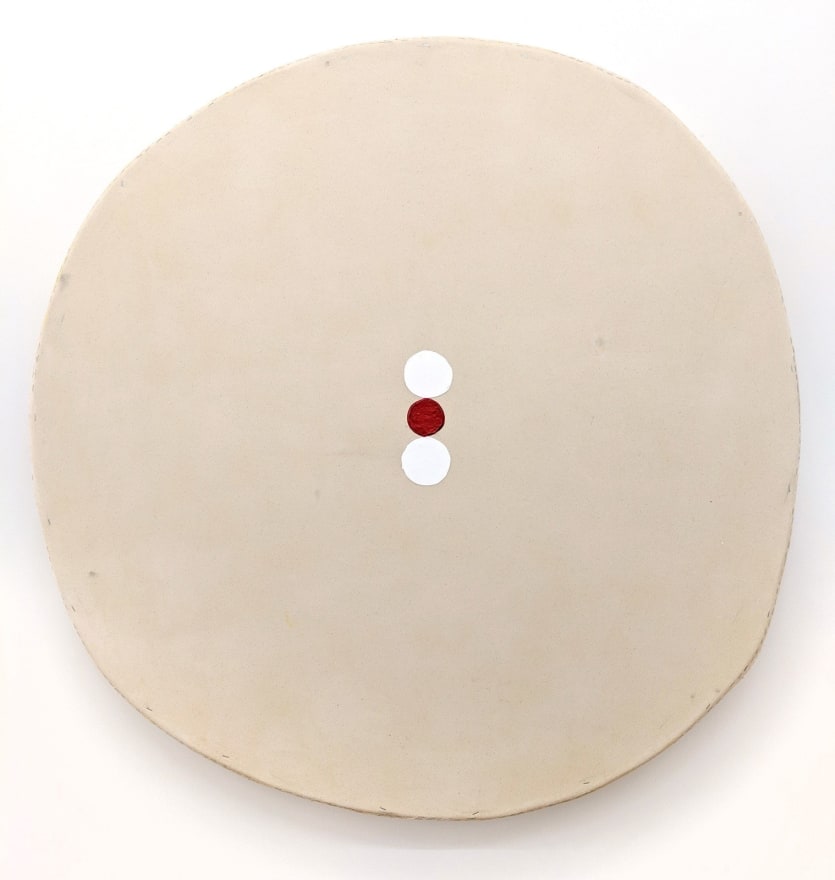 Otis Jones Big-Circle-Three-Circles-One-Red, Acrylic on wood