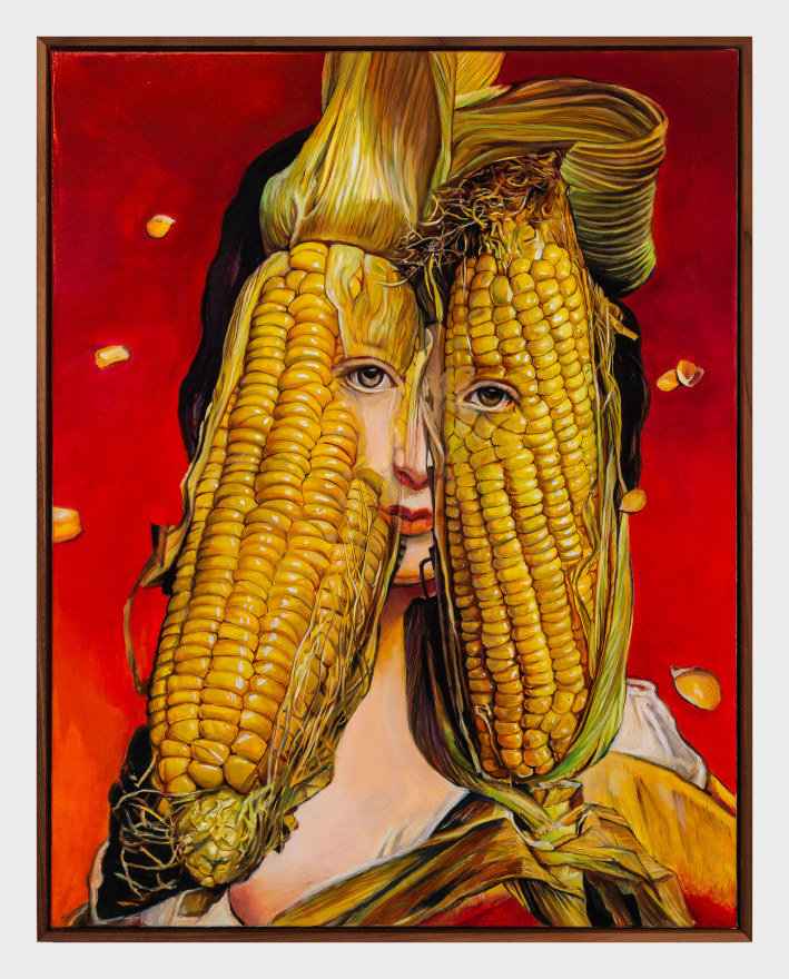 Thomas Lerooy Popcorn, 2022 Oil on canvas 29 x 23 in (framed) 73.6 x 58.4 cm (framed) (TLE22.003)