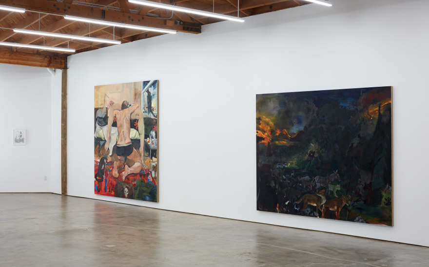 Installation view 2 of Celeste Dupuy-Spencer: The Chiefest of Ten Thousand (September 22-November 3, 2018), Nino Mier Gallery, Los Angeles