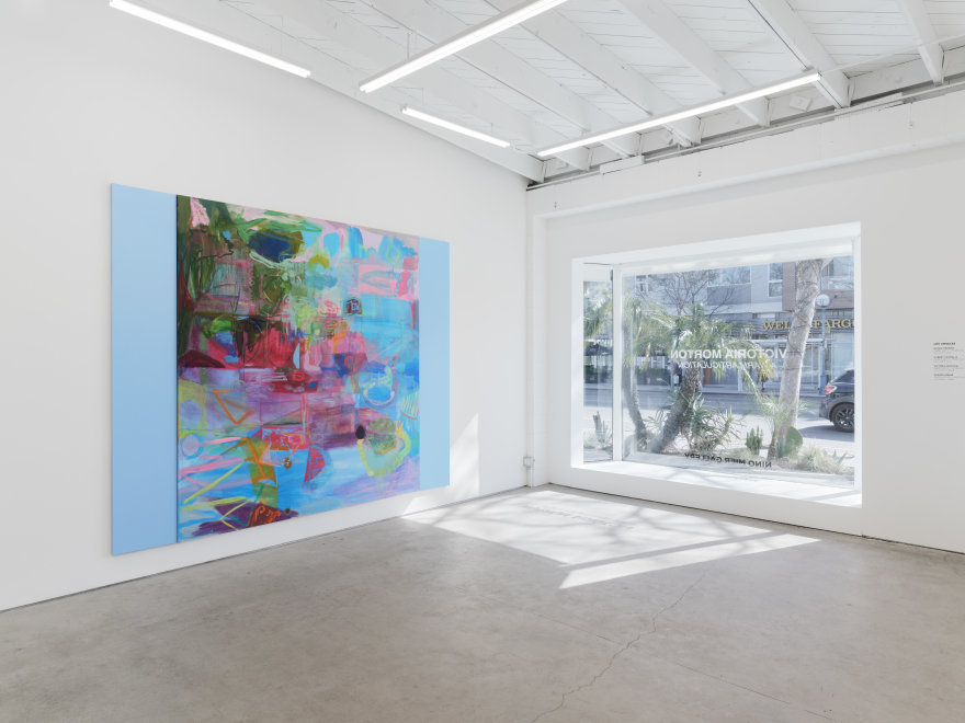 Installation view of Victoria Morton, A Warm Articulation, (February 11 - March 11, 2023). Nino Mier Gallery Three, Los Angeles.
