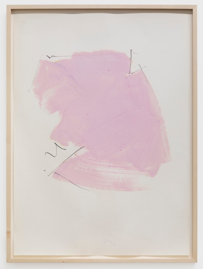 Imi Knoebel Untitled, 1977 Oil and graphite on paper 39 3/8 x 27 1/2 in 100 x 70 cm (IK77.005)