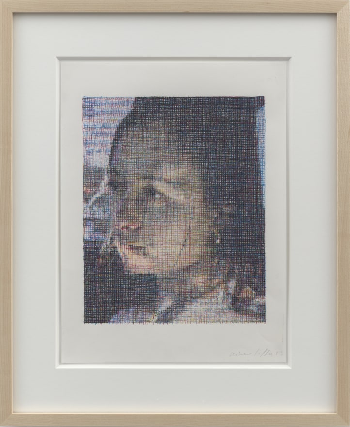 Asher Liftin Ariadne (Aperture), 2023 Colored pencil on paper 17 x 14 in (framed) 43.2 x 35.6 cm (framed) (ALI23.017)