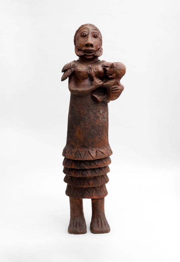 Seyni Awa Camara Untitled, c. 1990 Fired clay 51 5/8 x 15 3/4 x 11 3/4 in 131 x 40 x 30 cm (SAW22.015)