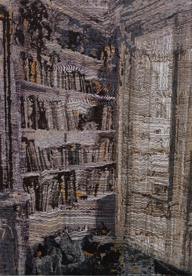 Gregory Hodge Interior with Books, 2025 Acrylic on linen 39 3/8 x 27 1/2 in 100 x 70 cm (GHO25.016)