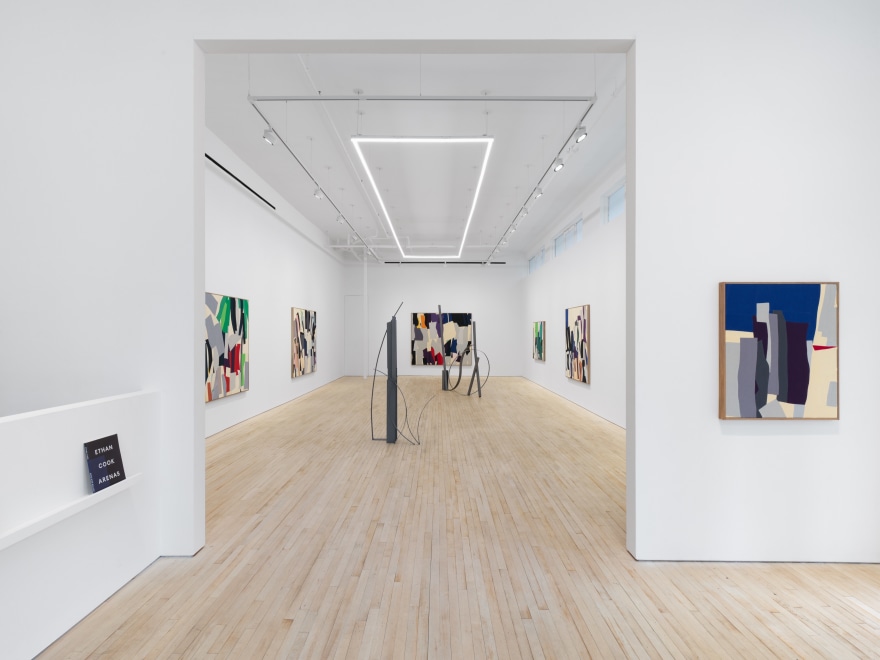 Installation view of Ethan Cook, Free Hand, Nino Mier Gallery, Tribeca, April 4 &ndash; May 9, 2025