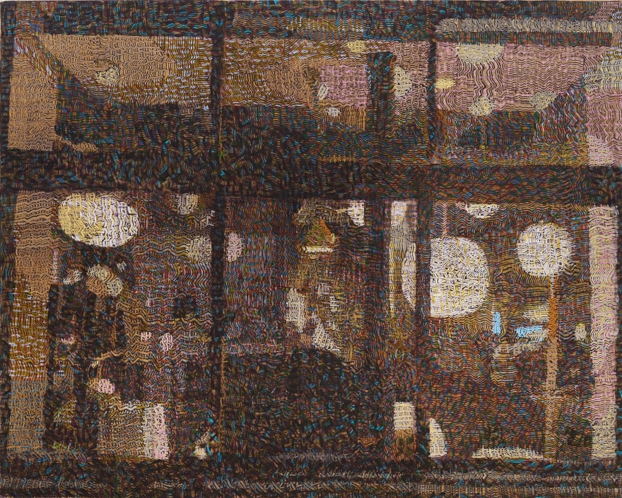 Gregory Hodge Night Lights, 2025 Acrylic on linen 47 1/4 x 59 in 120 x 150 cm (GHO25.009)