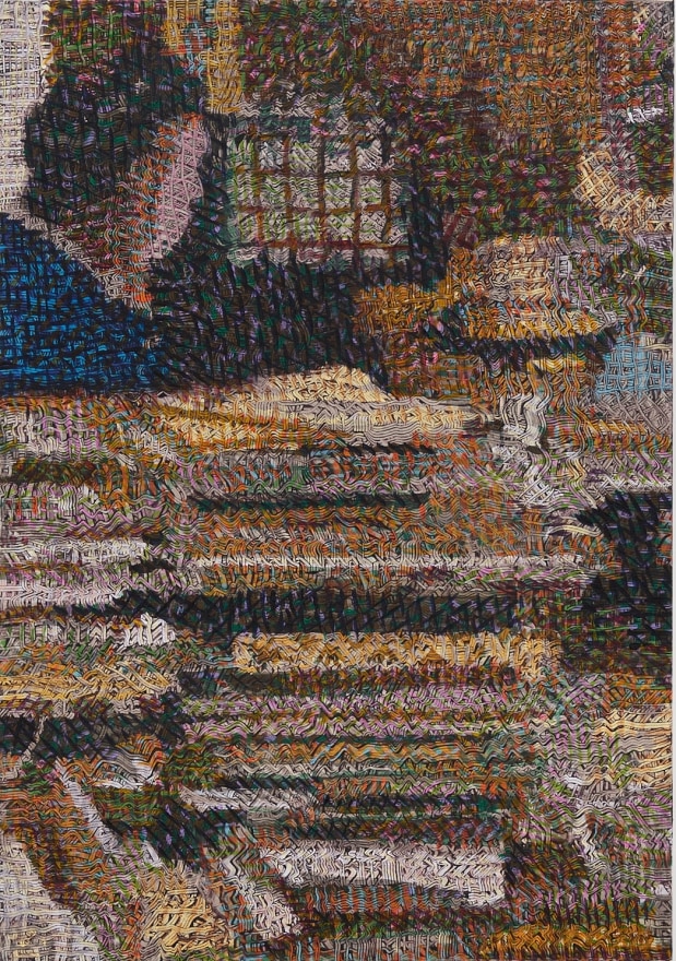 Gregory Hodge Stacks, 2025 Acrylic on linen 39 3/8 x 27 1/2 in 100 x 70 cm (GHO25.013)