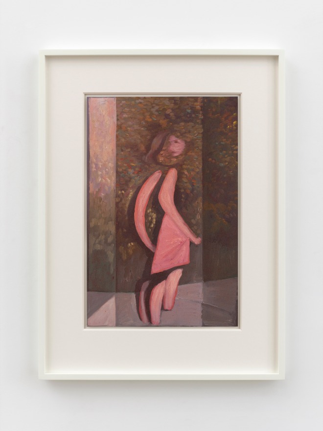 Jonathan Wateridge Glass Interior, 2025 Oil on paper 25 3/8 x 18 7/8 x 1 5/8 in (framed) 64.4 x 47.9 x 4 cm (framed) (JWA25.011)