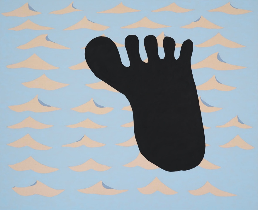Mia Enell Giant Footprint, 2022 Acrylic on canvas 75 x 92 in 190.5 x 233.7 cm (MEN23.019)
