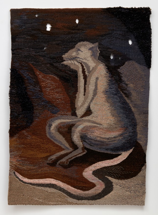 Tomasz Kowalski / Alicja Kowalska, Untitled (Thinker), 2018. Tapestry,  68 7/8 x 49 5/8 in, 175 x 126 cm (TKO18.001)