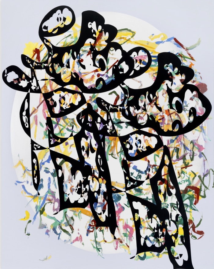 Ana Villagomez Tender Echoes, 2025 Signed, titled, and dated on verso Acrylic and flashe on canvas 75 x 59 in 190.5 x 149.9 cm (AVI25.007)