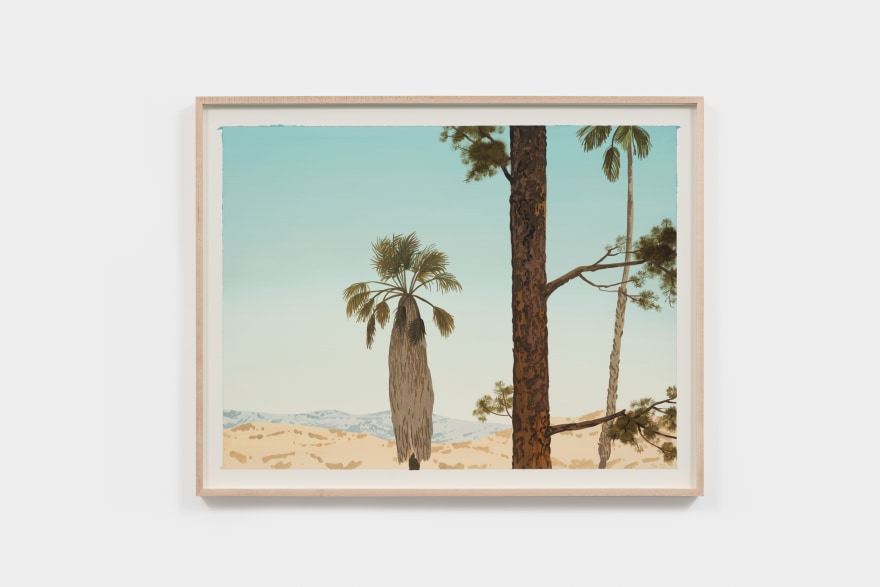 Jake Longstreth Untitled, 2022 Oil on paper 17 1/2 x 22 1/2 x 1 1/2 in (framed) 44.5 x 57.1 x 3.8 cm (framed) (JLO22.057)