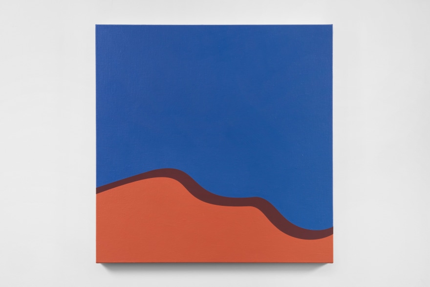 Thomas Wachholz Sunset, 2022 Red phosphorus and acrylic on canvas 26 3/4 x 26 3/4 in 68 x 68 cm (TWA22.051)