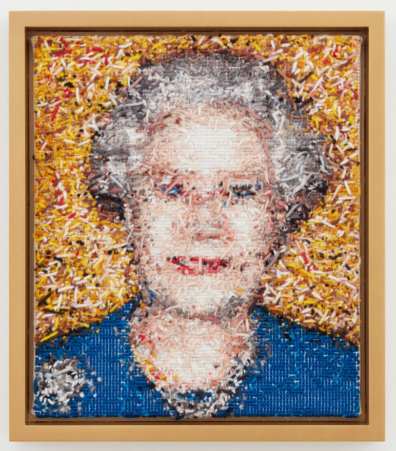 Polly Borland The Queen (Mr. John), 2017 Hand stitched wool tapestry 12 x 10 in 30.5 x 25.4 cm (POB17.005)