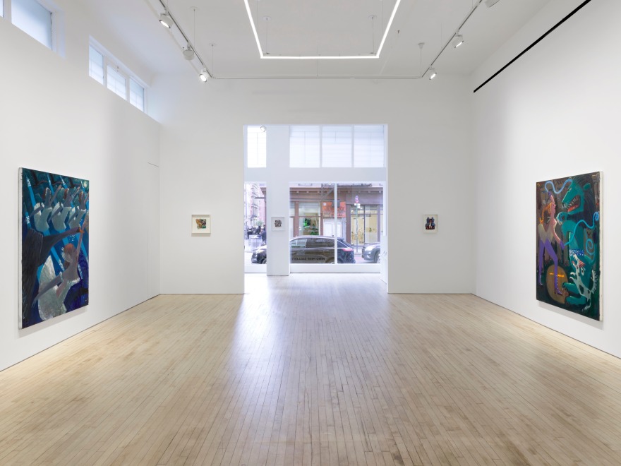 Installation view of Kyle Staver, The Greatest Show on Earth, Nino Mier Gallery, Tribeca, November 7 – December 16, 2025