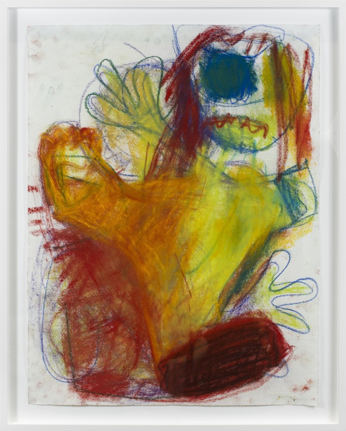 Anke Weyer Untitled, 2018 Oil pastel on paper 25 x 19 in 63.5 x 48.3 cm (AW18.002)