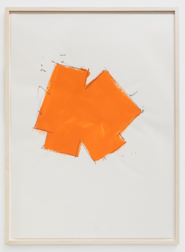 Imi Knoebel Untitled, 1976 Oil and graphite on paper 39 3/8 x 27 1/2 in 100 x 70 cm (IK76.001)