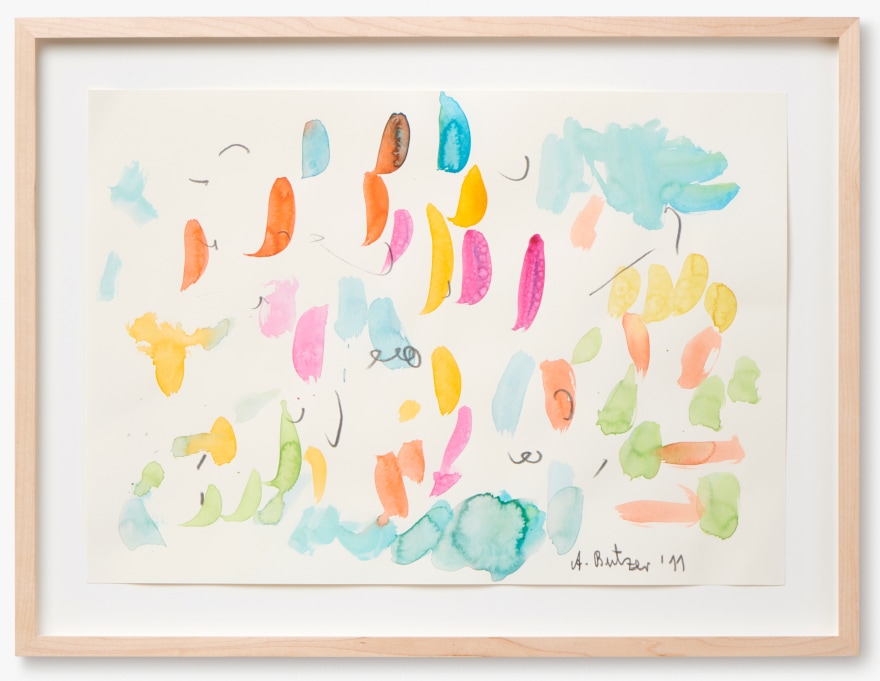 Andr&eacute; Butzer, Untitled, 2011. Water Color and Graphite on Paper, 11 3/4 x 16 1/2 in, 30 x 42 cm (AB11.015)