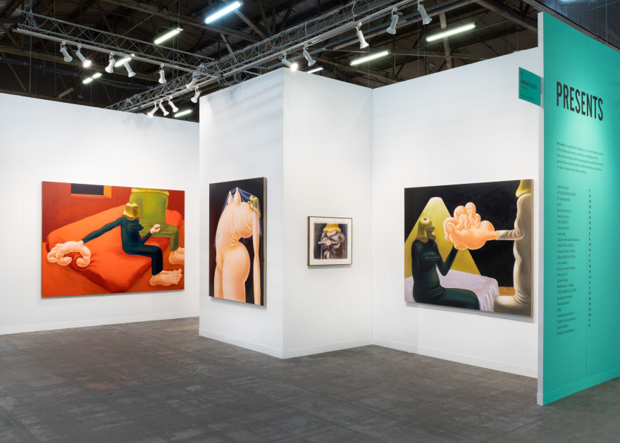 Installation view of Louise Bonnet at The Armory Show, 2019