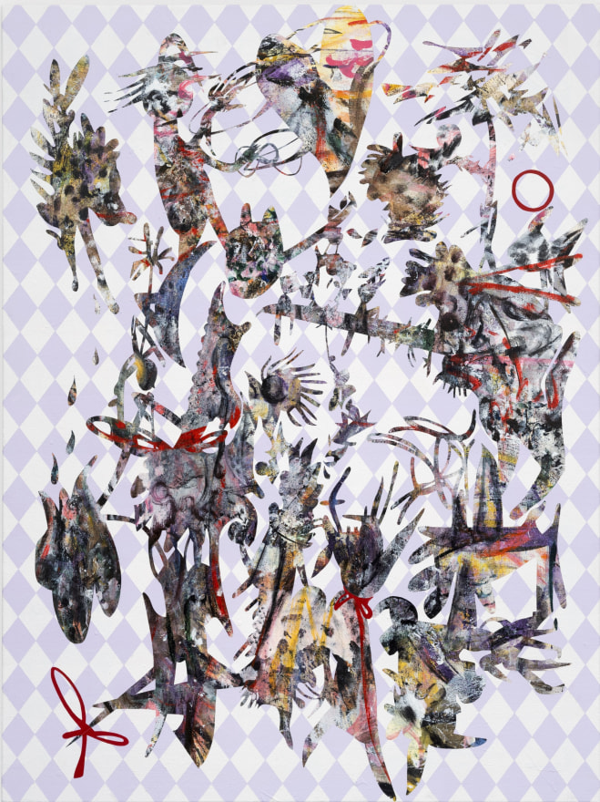 Ana Villagomez Valentine Too, 2025 Signed, titled, and dated on verso Acrylic and flashe on canvas 40 x 30 in 101.6 x 76.2 cm (AVI25.004)