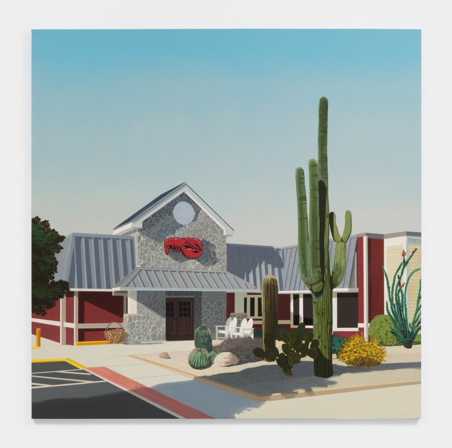 Jake Longstreth Arizona Red Lobster, 2021 Oil on canvas 84 x 84 in 213.4 x 213.4 cm (JLO21.019)