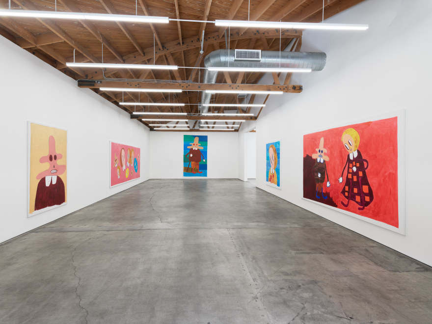 Installation View of Andr&eacute; Butzer, Fr&auml;nkische T&auml;nze, (November 5, 2022 - January 7, 2023). Nino Mier Gallery One, Los Angeles.