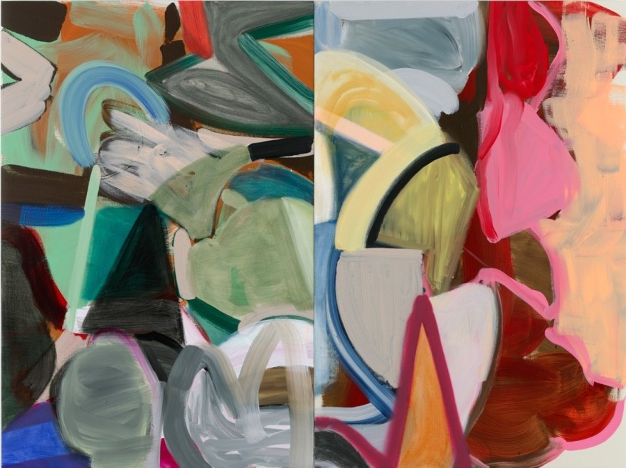 Liliane Tomasko POEM THING (not quite so surely pledging the eternal as that which grows star each night and climbs), 2025 Acrylic and acrylic spray on linen 60 x 80 in 152.4 x 203.2 cm (LTO25.018)