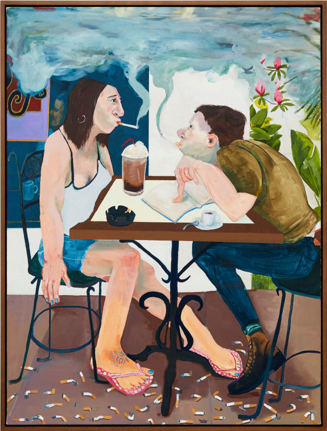 Celeste Dupuy-Spencer, Me and Brandi, Goodby Brandi, 2016. Oil on canvas, 48 x 36 x 1.5 inches (CDS16.011)