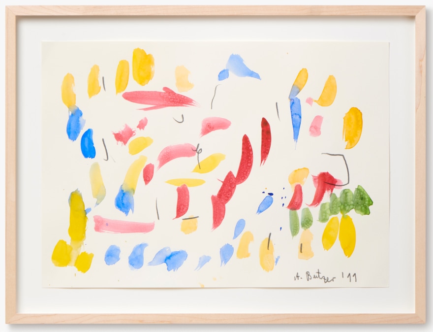 Andr&eacute; Butzer, Untitled, 2011. Water Color and Graphite on Paper, 11 3/4 x 16 1/2 in, 30 x 42 cm (AB11.003)
