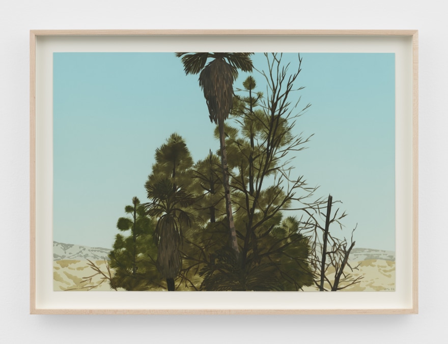 Jake Longstreth Untitled, 2022 Oil on paper 16 1/2 x 22 1/2 in (framed) 41.9 x 57.1 cm (framed) (JLO22.031)