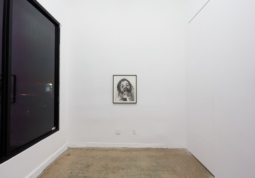 Installation View of Arnulf Rainer, Untitled (Face Farces) , 1970-75 ink, graphite, wax pencil on photograph 59.3 x 47.7 cm (ARA19.012)