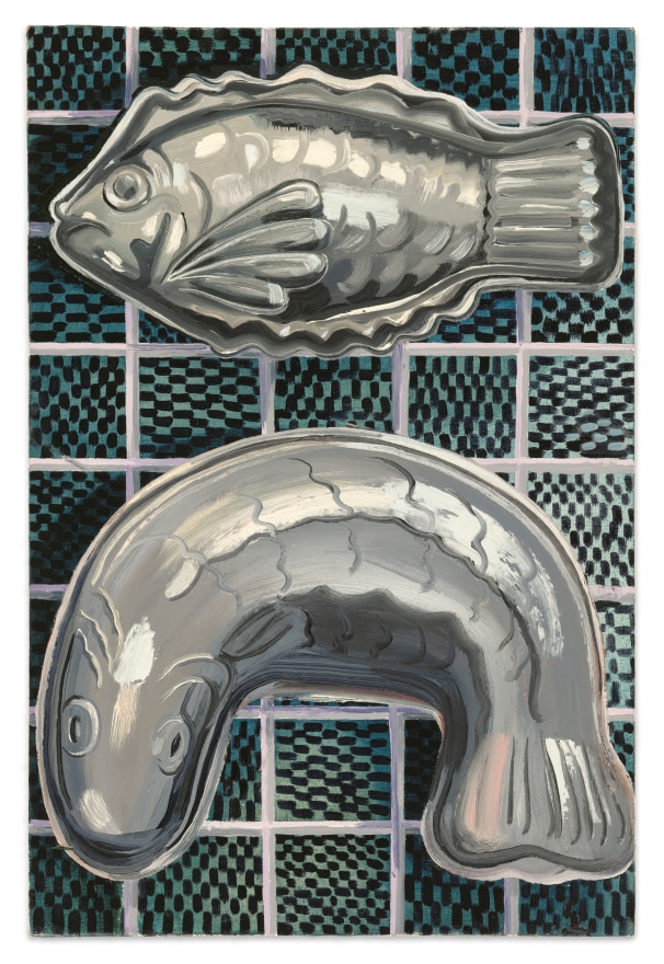 Nikki Maloof Pewter Fish, 2021 Oil on linen 18 x 12 in 45.7 x 30.5 cm (NMA21.022)