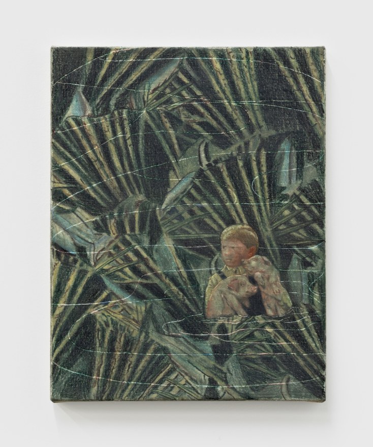 Marin Majic Take Something With You, 2020 Colored pencil, oil color, marble dust on linen 13 x 10 in 33 x 25.4 cm (MMA21.004)