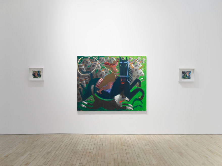 Installation view of Kyle Staver, The Greatest Show on Earth, Nino Mier Gallery, Tribeca, November 7 – December 16, 2025