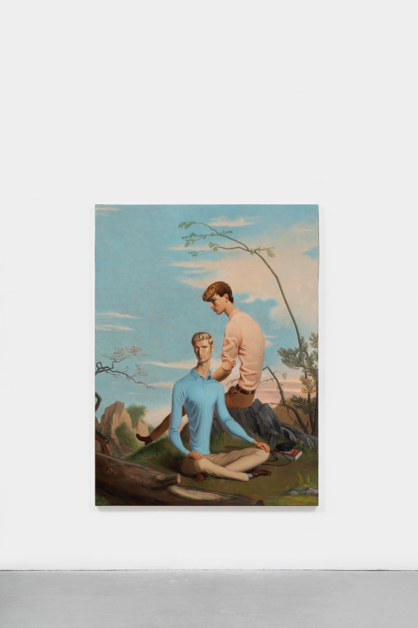 Jansson Stegner The Birdwatchers, 2021 Oil on canvas 70 1/4 x 52 1/4 in 178.4 x 132.7 cm (JAS21.023)