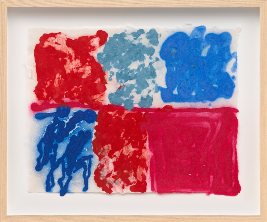 Ethan Cook Untitled, 2023 Pigmented paper pulp 14 3/4 x 17 3/8 in 37.5 x 44.1 cm (ECO23.114)