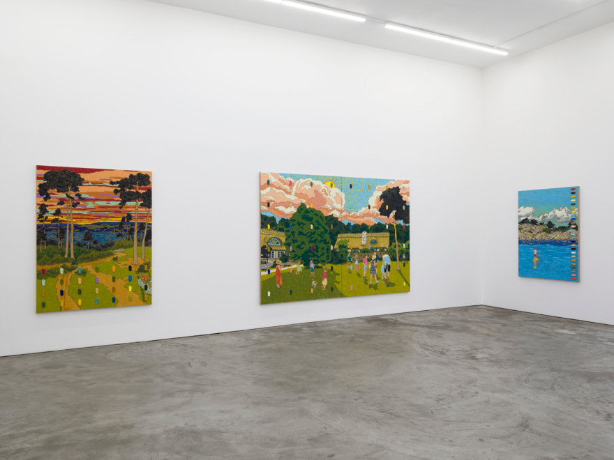 Installation View of PETER MOHALL Smultronst&auml;llen | January 5 - February 17, 2024 | Nino Mier Gallery Los Angeles