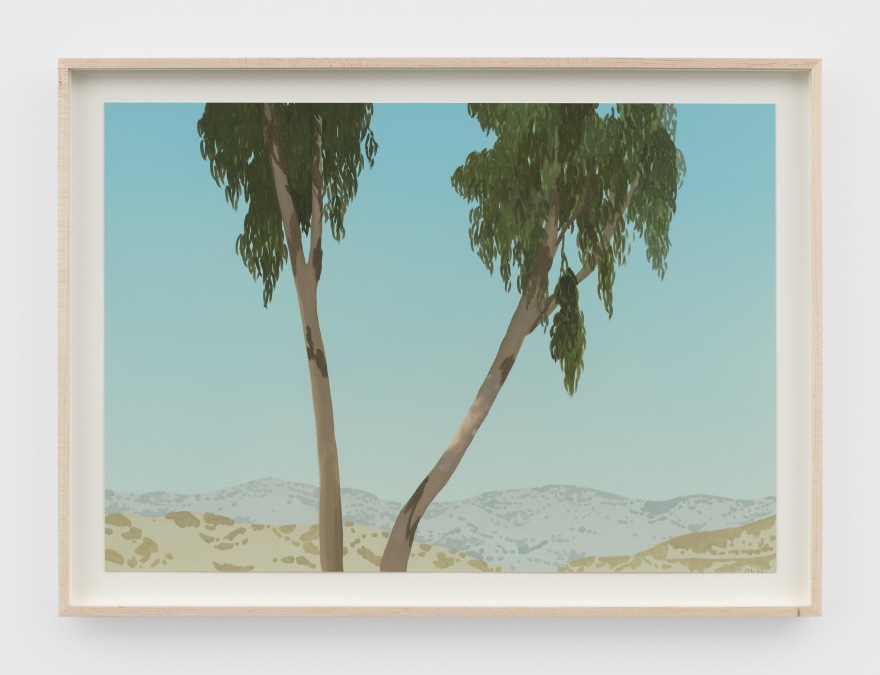 Jake Longstreth Untitled, 2022 Oil on paper 16 1/2 x 22 1/2 in (framed) 41.9 x 57.1 cm (framed) (JLO22.030)