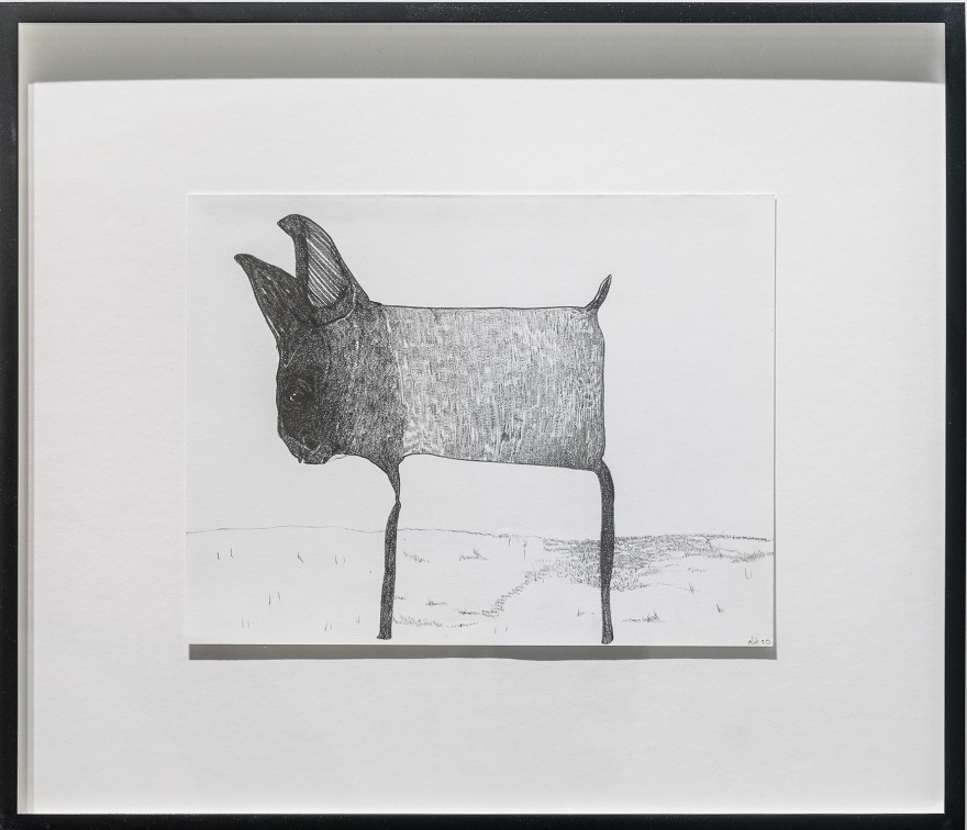 Nicola Tyson No, 2020 Graphite on paper 15 x 17 1/2 x 1 3/8 in (framed) 37.93 x 44.45 x 3.49 cm (framed) (NTY23.044)