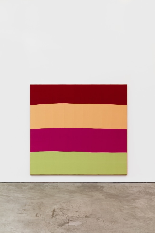 Ethan Cook Untitled, 2019 Hand woven cotton and linen, framed 76 x 82 in 193 x 208.3 cm (ECO19.003)