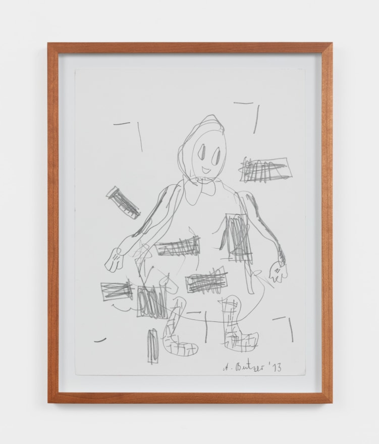 Andr&eacute; Butzer Untitled, 2013 Pencil on paper 12.6 x 9.45 inches (image) 32 x 24 cm 14 3/4 x 11 5/8 inches (frame) 37.5 x 29.5 cm (AB21.067)
