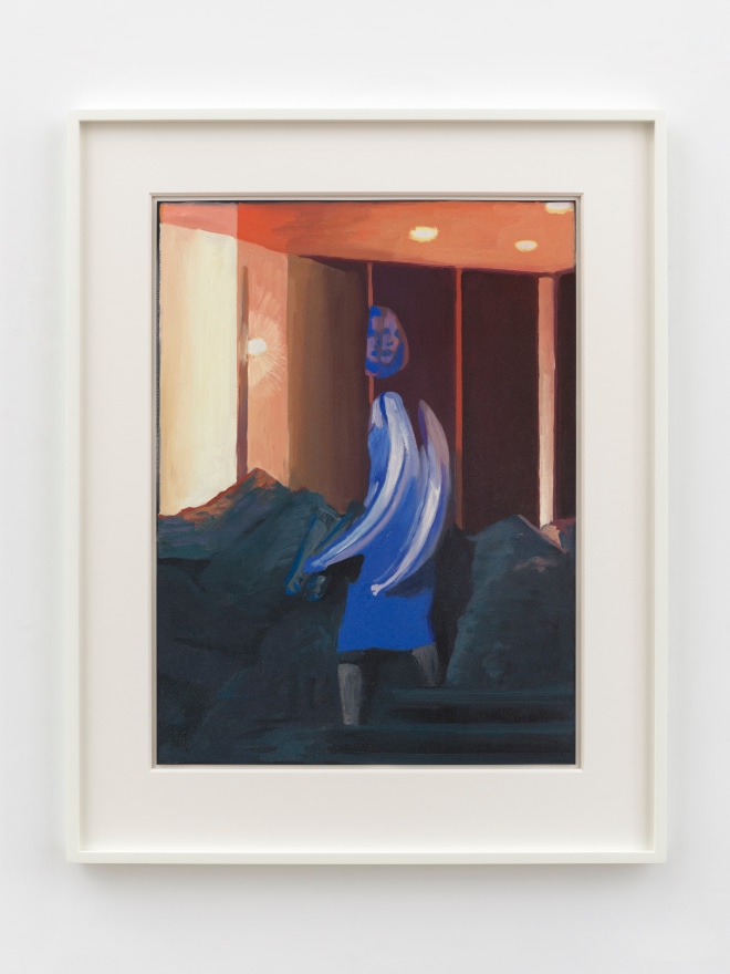 Jonathan Wateridge On the Rocks, 2025 Oil on paper 30 5/8 x 24 3/8 x 1 5/8 in (framed) 77.8 x 61.8 x 4 cm (framed) (JWA25.025)