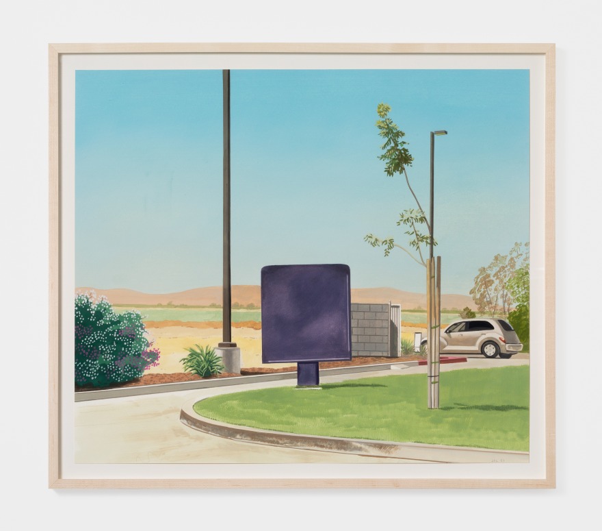 Jake Longstreth Untitled California Landscape, 2021 Oil on paper 19 7/8 x 23 in (unframed) 50.5 x 58.4 cm (unframed) (JLO21.011)